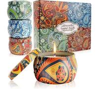 Candele Profumate 4 pezzi Set aromaterapia Idee Regalo Donna Uomo Compleanno