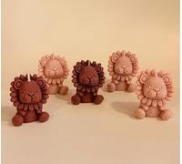 Candele profumate a forma di leone in vari colori e fragranze -disponibile anche con scatola personalizzata - Bomboniera originale per ogni evento - Set da 5 -