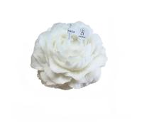 Candele profumate a forma di peonia, candele per aromaterapia, regalo di compleanno per lei, regalo per la festa della mamma per le donne (bianco)