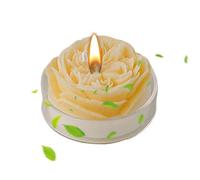 Candele profumate alla rosa,candele per aromaterapia alla rosa - Candele rosa profumate dal design floreale | Candela di cera di soia aromaterapia per spa, meditazione, compleanno, yoga, camera da