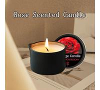 Candele profumate, candela all'olio essenziale in scatola di ferro per massaggi, candela all'olio di geotermico per il corpo, adatta per camera da letto e bagno, fragranza a lunga durata, con olio ess