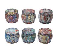 Candele profumate, candele profumate per la casa, 6 candele in cera di soia naturale, candele di soia in vaso per candele profumate per aromaterapia a casa, 120 ore di combustione per el