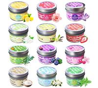 Candele Profumate di 12 Pezzi, 3.2OZ Candela Aromatica di Cera di Soia, Candele Regalo Set per Donna, Set Candela Aromaterapia Ideale Regaloper la Festa della Mamma