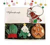 Candele Profumate Di Natale - Set Candele Natalizie | Set Di 3 Candele Profumate Per La Casa | Candele Decorative Natalizie Fatte A Mano | Candele Di Soia Creative Per L'albero Di Natale Per I Regali
