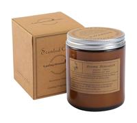 Candele profumate in vetro, legno di sandalo e patchouli, regalo per le donne, candele profumate in legno di sandalo, durata 28 ore, 200 g (stile 2)