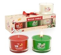 Candele Profumate Natalizie BOYUJK, Set Regalo per Lei e Lui, Candele di Natale Eleganti per Donna & Uomo (Collezione Festiva)