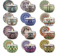 Candele Profumate, Regali per Donne, Candele per Aromaterapia per la Casa, Candele Profumate in Cera di Soia da 12 Pezzi, A lunga Combustione, per la Festa Della Mamma.