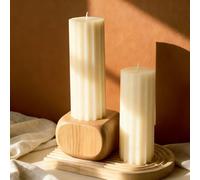 Candele profumate rustiche, 2 candele profumate, set regalo, candele decorative per la casa, 100 ore, durata di combustione, candele per aromaterapia, decorazione da tavolo, regali per donne, Natale