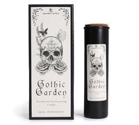 Candele purificanti di streghe antiche giardino gotico con salvia e menta - Candele nere per rituali di pulizia energetica e protezione - Candele speciali per purificazione e meditazione