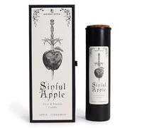 Candele purificanti di streghe antiche mela peccaminosa con mela e cannella - Candele nere per rituali di amore e passione - Candele speciali per attirare fortuna, seduzione ed energia positiva