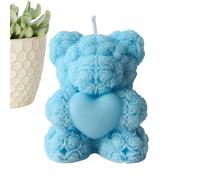 Candele rilassanti per aromaterapia, candela 3D a forma di orso, ornamenti creativi per aromaterapia, ornamenti creativi a lunga durata, multifunzionali, decorativi rilassanti per tavolo