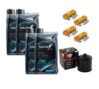 Candele Set 4L Olio Filtro Ispezione per BMW K 1100 Lt Rs K1100 K589 1990-98