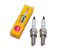 Candele set NGK 2x CR8EH-9S candela resistenza 19mm filetto lungo Ø 10mm, 7750