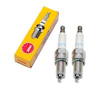 Candele set NGK 2x DCPR7EA-9 candela resistenza 19mm filetto lungo Ø 12mm, 6651