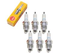 Candele set NGK 6x BR8HSA candela resistenza 12,7mm filetto corto Ø 14mm, 5539
