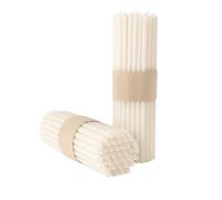 Candele Sottili in Cera d’Api Naturale Bianche | 21 x 0,8 cm | Lunga Durata & Combustione Pulita Senza Fumo | Per Meditazione Yoga Rituali & Mindfulness - CanBee | 25 pz