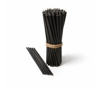 Candele Sottili in Cera d’Api Naturale Nere | 21 x 0,8 cm | Lunga Durata & Combustione Pulita Senza Fumo | Per Meditazione Yoga Rituali & Mindfulness - CanBee | 200 pz