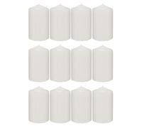 Candele Taco Bianche Senza Odore Grandi XL 100 x 70 mm - Set di 12 Pezzi - Veloni WC - Candela Blocco Pressa Grande Durata e Delicato Aroma - 34-36 ore Durata - Decorazione con Candele