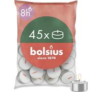 Candele Tealight BOLSIUS 45 Pezzi 8 Ore Di Durata Bianca