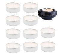 Candele tealight senza profumazione,Candele votive bianche senza profumazione | Candele tealight senza fumo da 10 pezzi,Candele da viaggio, candele tea light senza fumo a lunga durata per