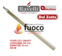 CANDELETTA ACCENSIONE LINEARE D.10 300W 155 mm STUFA PELLET- EDILKAMIN -1016