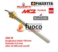 CANDELETTA ACCENSIONE STUFE PELLET RACC.3/8 - RAVELLI - SUPRA - ZIBRO -cod 1004