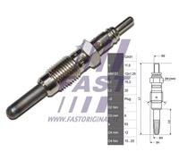 FAST Candelette per Fiat Doblo Cargo 223 1.9 D Strada Pick-Up 178E 119