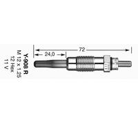 Candeletta (per unità) NGK 93337 per RENAULT MEGANE