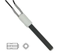 Candeletta Resistenza accensione per stufa a pellet in ceramica, Ø 11,55 mm, Lunghezza totale: 113 mm, 300 W (Rif.Int. 1070)