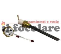 CANDELETTA RESISTENZA AL QUARZO STUFA PELLET 300W 123MM 90MM RACC 3/8
