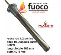 CANDELETTA RESISTENZA STUFA PALAZZETTI RACC.1/2 POLLICE Mod.ERMIONE OLGA - 1045 [EEK: Conforme]