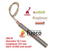 CANDELETTA RESISTENZA STUFA PELLET CADEL ARCE EUROFIAMMA EUROSTEAK Cod.1039
