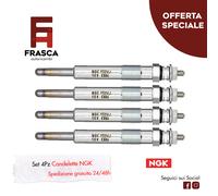Candelette 4 Pezzi NGK Ford Mondeo 1.8 TdCi 125 CV 100 CV 2007/2015