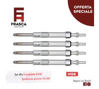 Candelette 4 Pezzi NGK Opel Vectra C 1.9 CDTi 100 CV 88 KW 120 CV