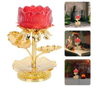 Candeliere a forma di loto Candela di candelabro squisito Buddismo Lotus