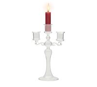 Candeliere a tre teste - Candeliere trasparente per decorazione da tavolo, matrimoni ed eventi speciali, design romantico francese, per cene, feste e decorazioni per la casa