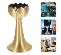 Candeliere Buddismo Portacandele conico antico Portacandele a forma di loto