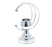 Candeliere Candelabro Portacandele per Candele In metallo argento 17x12x26 cm