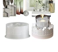 Candeliere per casa a forma di cuore - Stampo in silicone, base per candela fai-da-te, strumento per fusione in gesso | Stampo creativo per il design della casa a forma di cuore per decorazioni pasqua