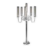 Candeliere Portacandele a 5 bracci - Perfetto for il soggiorno di un matrimonio, tavolo da pranzo, la decorazione nozze e l'arredamento della casa Per Compleanni, Cena a Lume di Candela