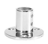 Candeliere tondo per corrimano, tubo tondo in acciaio inossidabile 316 90 gradi Base per montanti per corrimano Accessori per barche marine Accessori(25mm/1in)