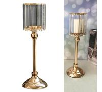 Candeliere votivo a forma di candeliere conico cilindrico in metallo