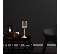 Candeliere votivo a forma di candeliere conico cilindrico in metallo