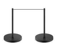 Candelieri a basso profilo del museo, mini pali di controllo della folla | Con cordino elastico e base stabile, set di barriere espositive for esposizioni di automobili, gallerie, mostre d'arte