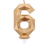 Candelina Buon Compleanno Diamond GOLD n.6