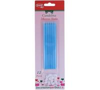Candelina Mezzo Stelo Celeste 12 Pz