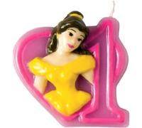 Candelina principesse numero 1 Belle per torta