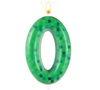Candeline Compleanno Numeri, Candela di Compleanno Dinamite a Tema TNT per Decorazioni per Torte di Compleanno (Numero 0)