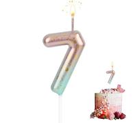 Candeline Compleanno Numero 7, Candele Con Numeri Da 5cm, Candela Di Compleanno Per Torta, Candele Torte Per Feste Compleanno, Anniversario, Matrimonio, Baby Shower