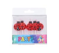 Candeline per Feste Coccinella - Set 5 pz